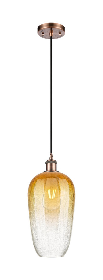 Innovations - 516-1P-AC-G484-7AM - One Light Mini Pendant - Ballston - Antique Copper