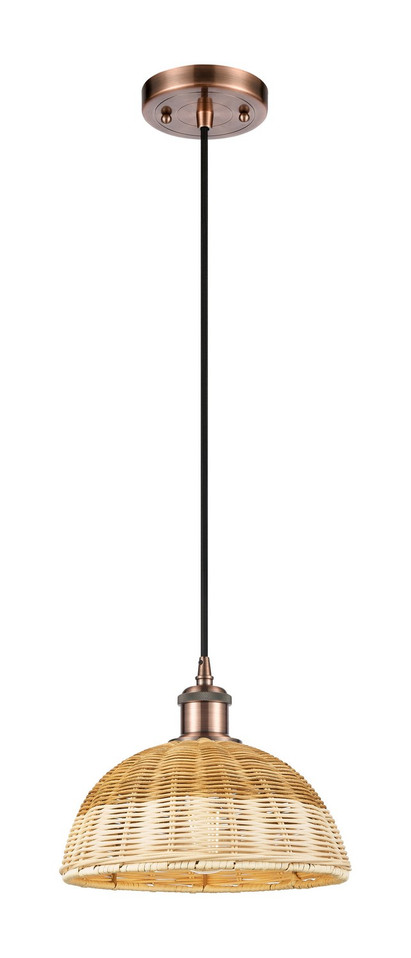 Innovations - 516-1P-AC-NBD2-9-NAT - One Light Mini Pendant - Ballston - Antique Copper