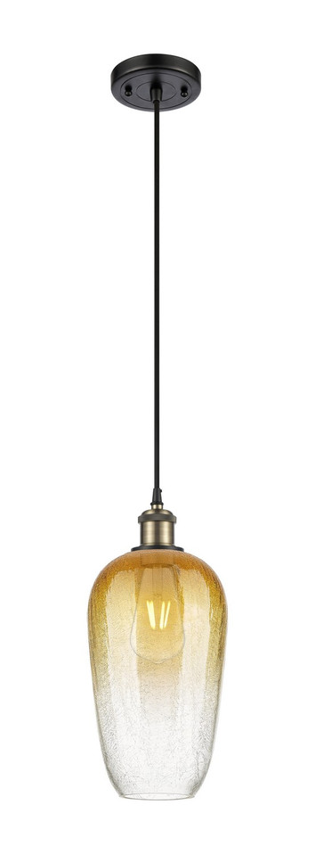 Innovations - 516-1P-BAB-G484-7AM - One Light Mini Pendant - Ballston - Black Antique Brass