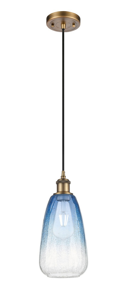 Innovations - 516-1P-BB-G480-6SB - One Light Mini Pendant - Ballston - Brushed Brass