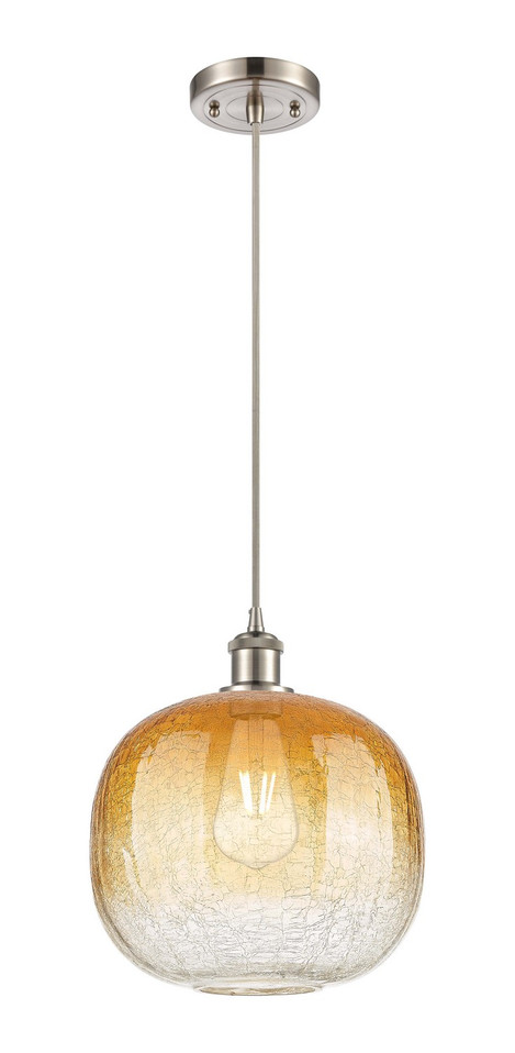 Innovations - 516-1P-SN-G481-10AM - One Light Mini Pendant - Ballston - Brushed Satin Nickel