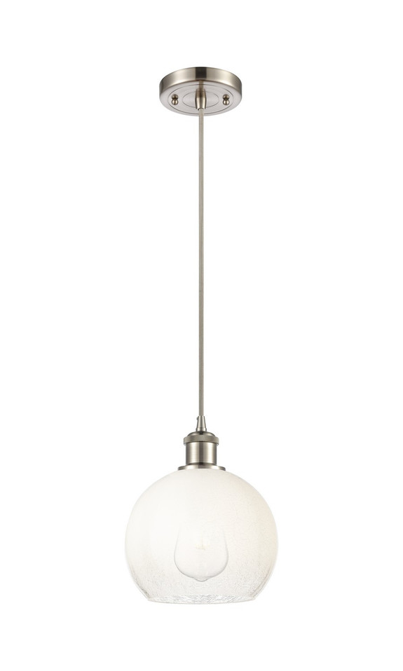 Innovations - 516-1P-SN-G483-8OP - One Light Mini Pendant - Ballston - Brushed Satin Nickel
