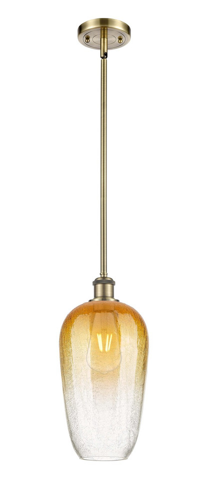 Innovations - 516-1S-AB-G484-7AM - One Light Mini Pendant - Ballston - Antique Brass