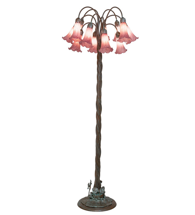Meyda Tiffany - 262120 - 12 Light Floor Lamp - Lavender - Bronze