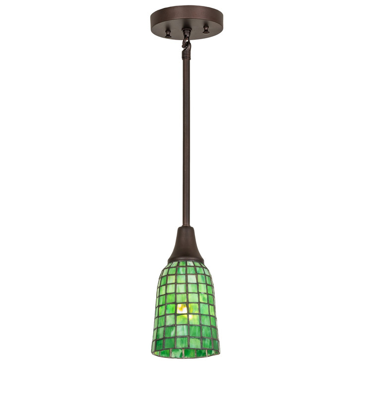 Meyda Tiffany - 275513 - LED Mini Pendant - Terra Esmeralda - Mahogany Bronze
