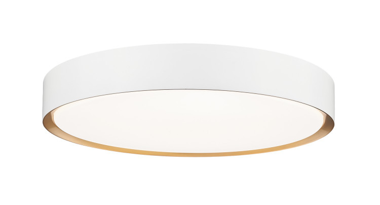 Z-Lite - 1014F20-MW-MGLD-LED - LED Flush Mount - Kawan - Matte White + Modern Gold