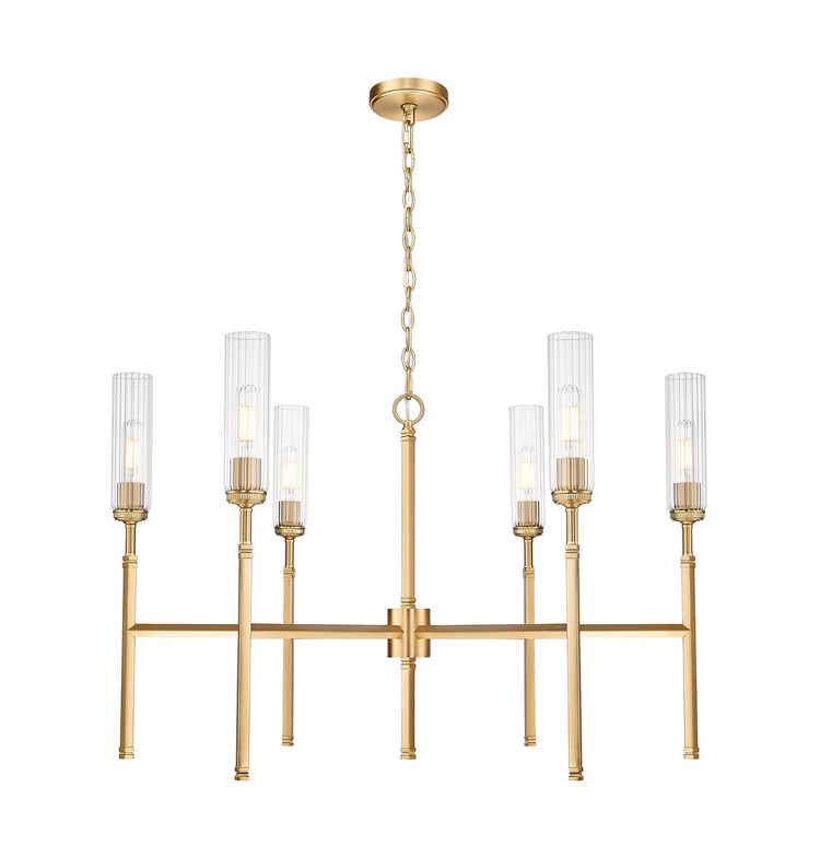 Z-Lite - 3047-6MGLD - Six Light Chandelier - Esme - Modern Gold