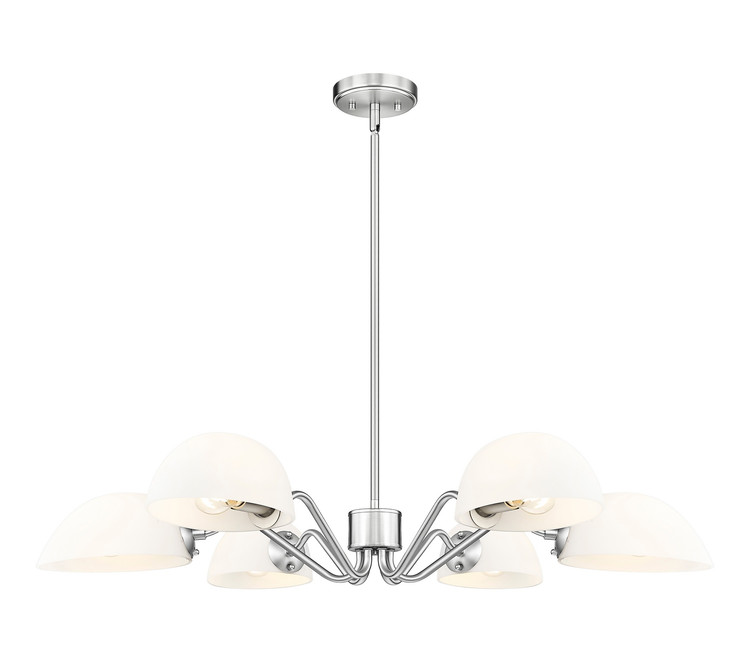 Z-Lite - 3048-6BN - Six Light Chandelier - Breton - Brushed Nickel