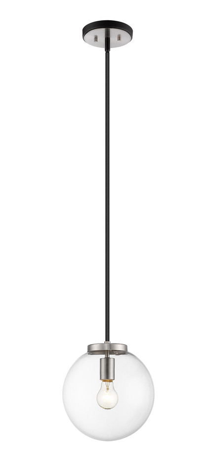 Z-Lite - 477P10-MB-BN - One Light Pendant - Parsons - Matte Black + Brushed Nickel