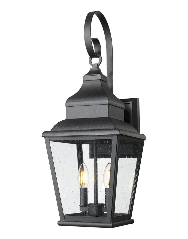 Z-Lite - 5029M-BK - Two Light Outdoor Wall Mount - Raphael - Sand Black