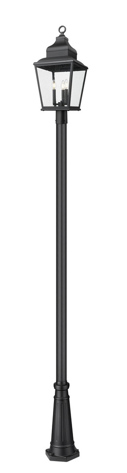 Z-Lite - 5029PHBR-519P-BK - Three Light Outdoor Post Mount - Raphael - Sand Black
