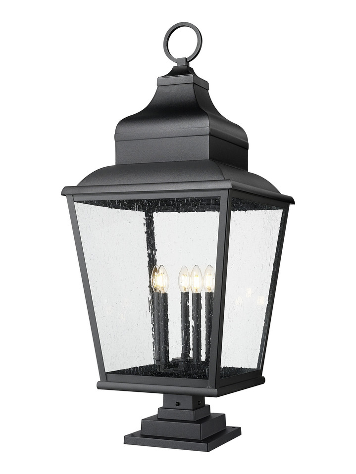 Z-Lite - 5029PHXXLS-LSQPM-BK - Five Light Outdoor Pier Mount - Raphael - Sand Black