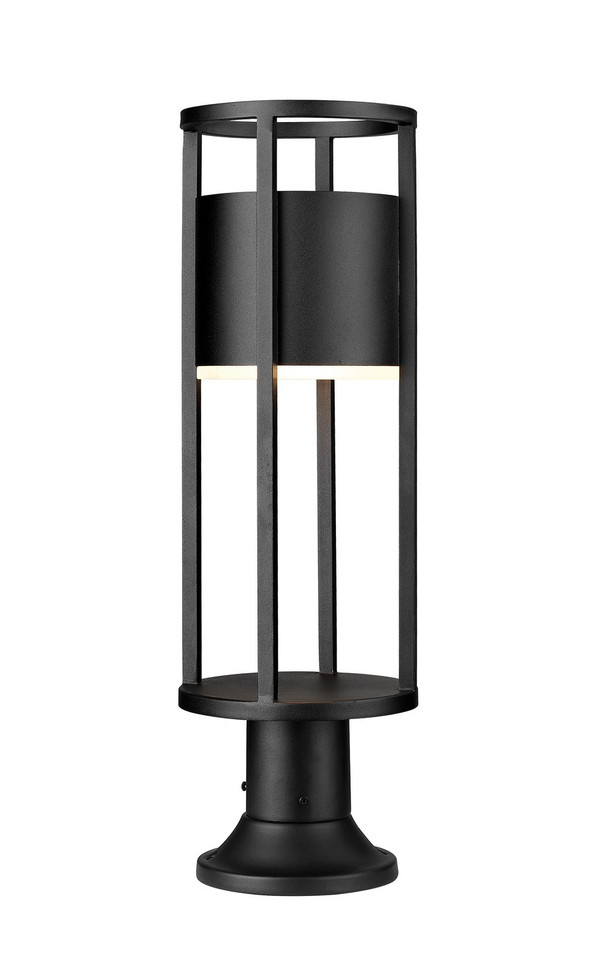 Z-Lite - 517PHM-553PM-BK-LED - LED Outdoor Pier Mounted Fixture - Luca - Black