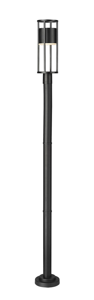 Z-Lite - 517PHM-567P-BK-LED - LED Outdoor Post Moun Fixture - Luca - Black