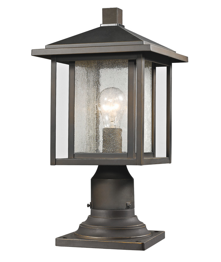 Z-Lite - 554PHM-554PM-ORB - One Light Outdoor Pier Mounted Fixture - Aspen - Oil Rubbed Bronze