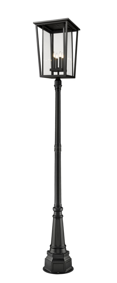 Z-Lite - 571PHXXLR-564P-BK - Four Light Outdoor Post Mounted Fixture - Seoul - Black