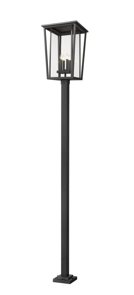 Z-Lite - 571PHXXLS-536P-BK - Four Light Outdoor Post Mounted Fixture - Seoul - Black