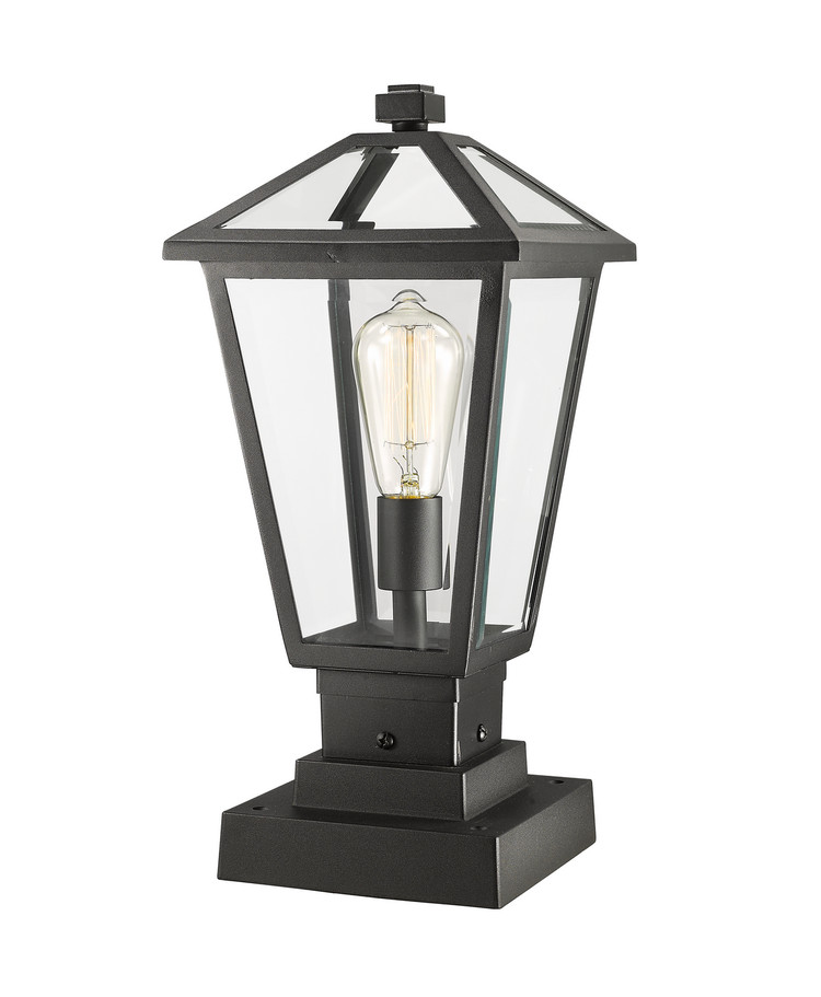 Z-Lite - 579PHMS-SQPM-BK - One Light Outdoor Pier Mounted Fixture - Talbot - Black