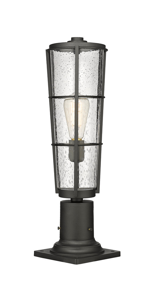 Z-Lite - 591PHB-533PM-BK - One Light Outdoor Pier Mounted Fixture - Helix - Black