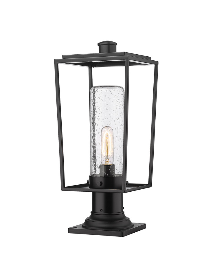 Z-Lite - 594PHMR-533PM-BK - One Light Outdoor Pier Mounted Fixture - Sheridan - Black