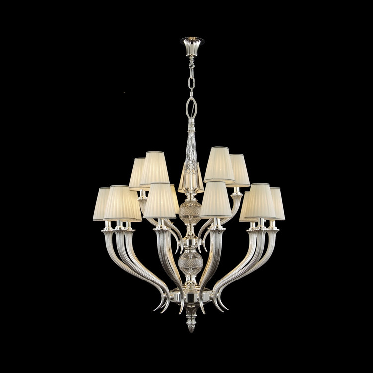Fine Art Handcrafted Lighting - 20017-0-387 - LED Chandelier - Mariner Luxury - Antique Silver Plated