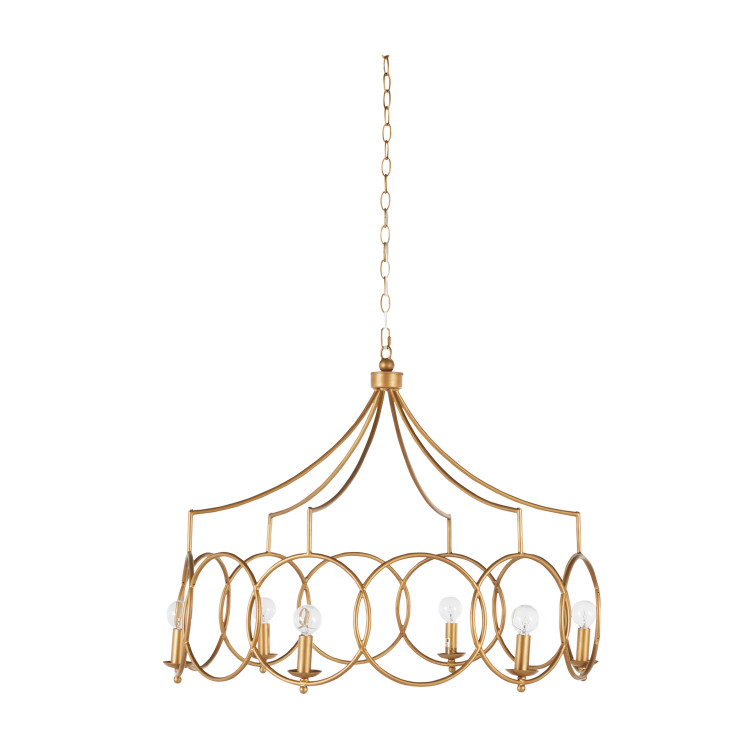 Gabby - SCH-169035 - Six Light Chandelier - Cansa - Clean Antique Gold