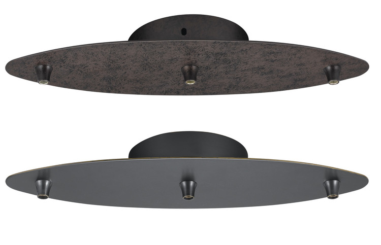 Cal Lighting - CP3L-PN-DB - Three Lights Line Canopy For Line Voltage Pendants