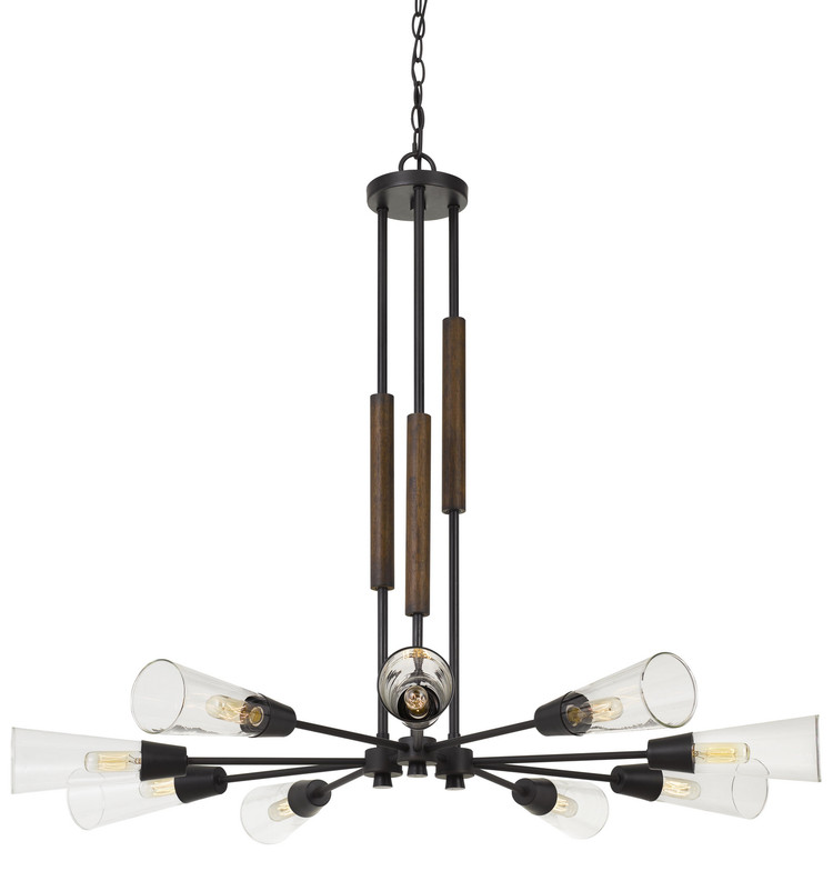 Cal Lighting - FX-3693-9 - Nine Light Chandelier - Vasto - Pine/Iron