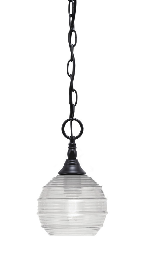 Toltec Lighting - 11-MB-5110 - One Light Mini Pendant - Chain - Matte Black