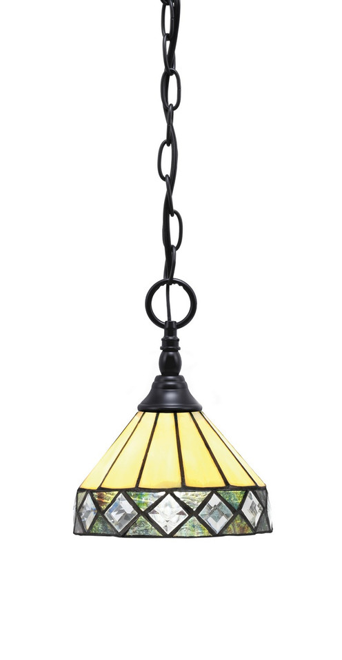 Toltec Lighting - 11-MB-9405 - One Light Mini Pendant - Chain - Matte Black