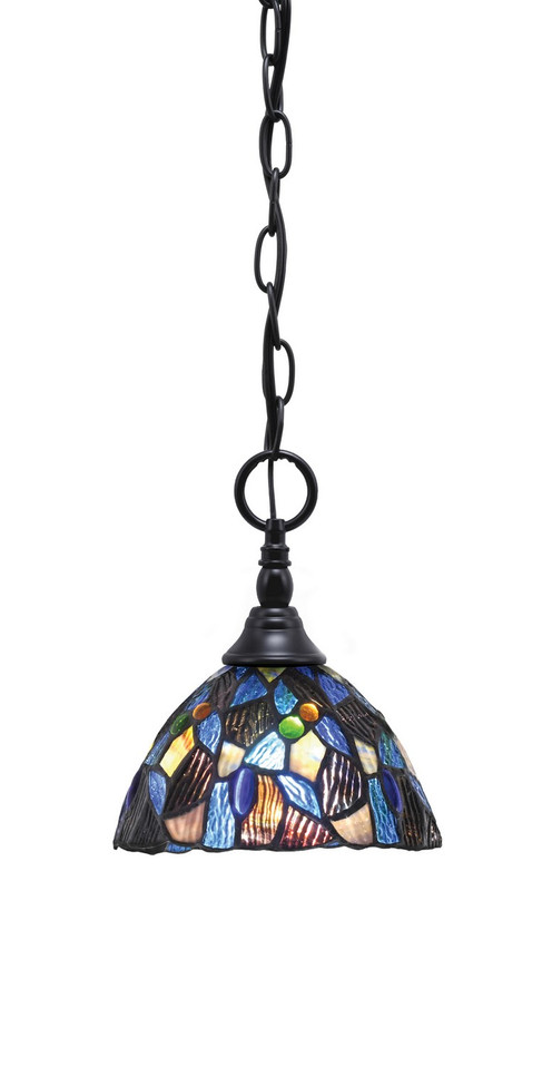 Toltec Lighting - 11-MB-9955 - One Light Mini Pendant - Chain - Matte Black