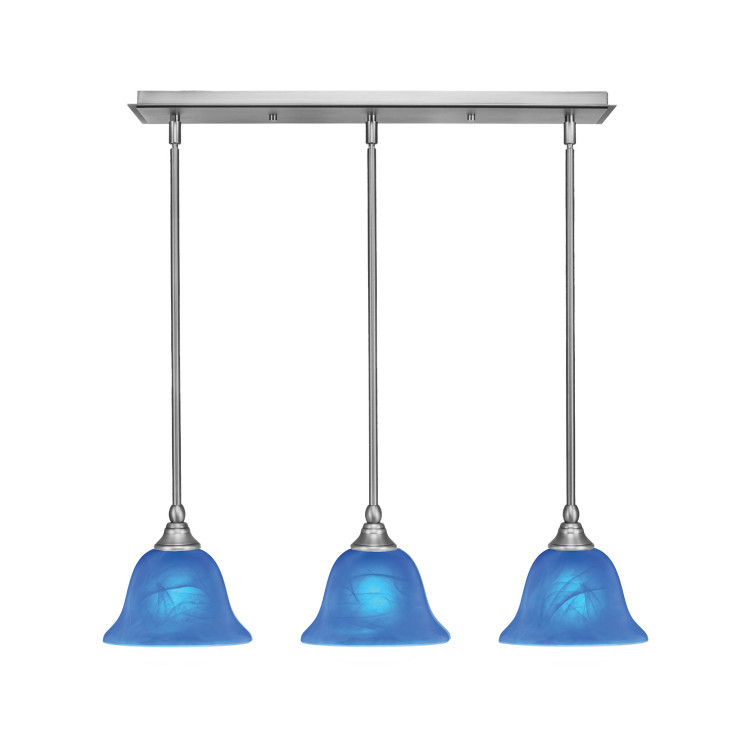Toltec Lighting - 25-BN-4155 - Three Light Linear Pendalier - Any - Brushed Nickel