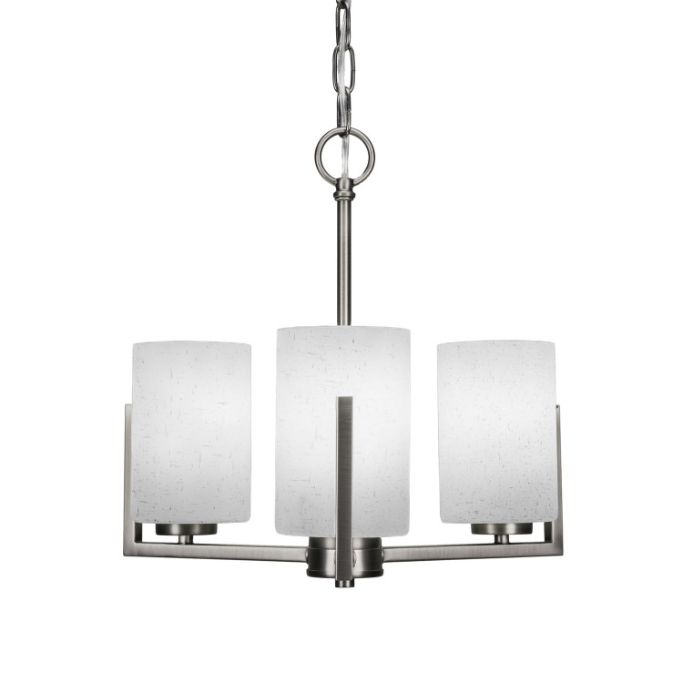 Toltec Lighting - 4503-GP-310 - Three Light Chandelier - Atlas - Graphite