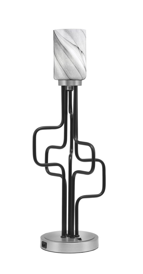 Toltec Lighting - 62-MBGP-3009 - One Light Accent Lamp - Sandia - Matte Black & Graphite