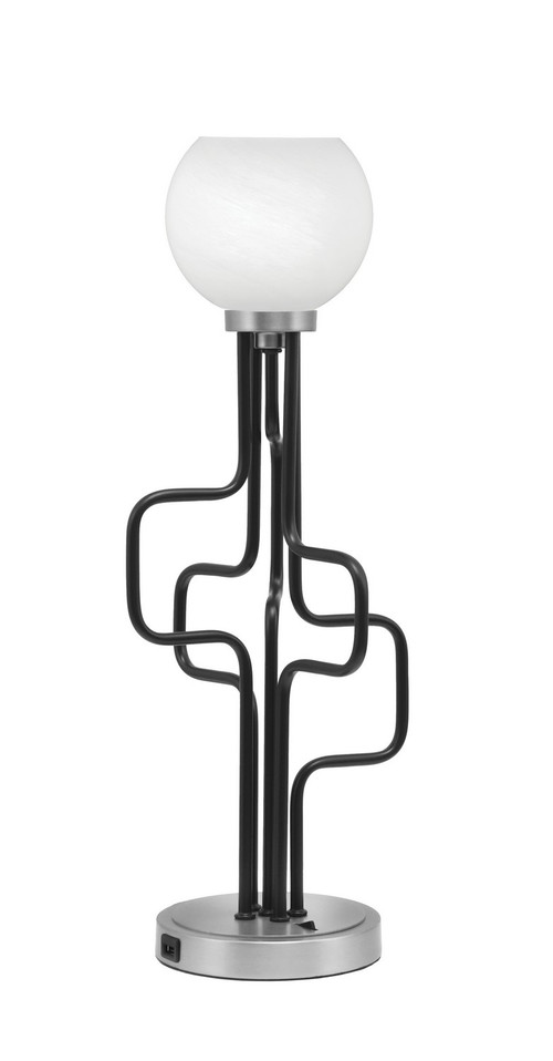 Toltec Lighting - 62-MBGP-4101 - One Light Accent Lamp - Sandia - Matte Black & Graphite