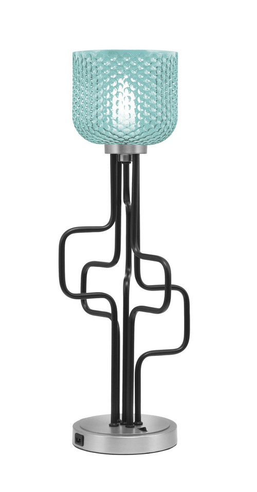 Toltec Lighting - 62-MBGP-4615 - One Light Accent Lamp - Sandia - Matte Black & Graphite