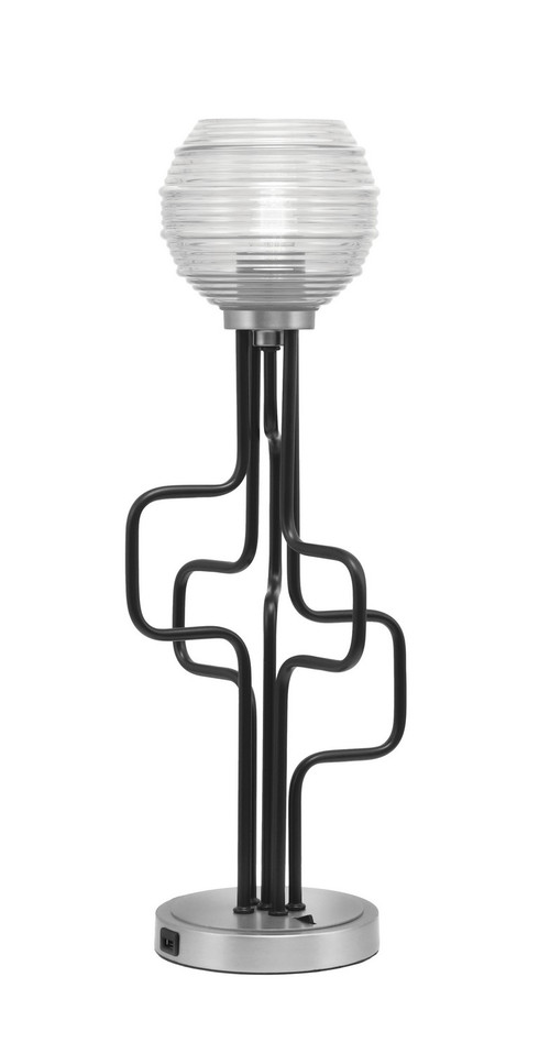 Toltec Lighting - 62-MBGP-5110 - One Light Accent Lamp - Sandia - Matte Black & Graphite