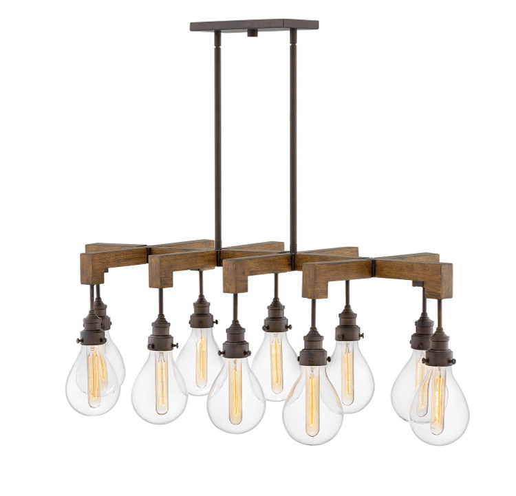Hinkley - 3269IN - LED Linear Chandelier - Denton - Industrial Iron