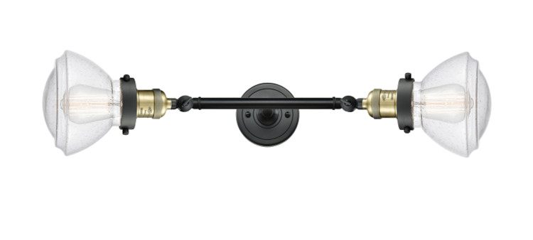 Innovations - 208L-BAB-G324 - Two Light Bath Vanity - Franklin Restoration - Black Antique Brass