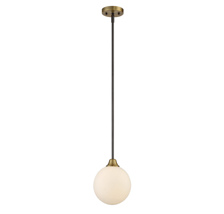 Meridian - M70005-79 - One Light Mini Pendant - Mmin2 - Oil Rubbed Bronze with Natural Brass