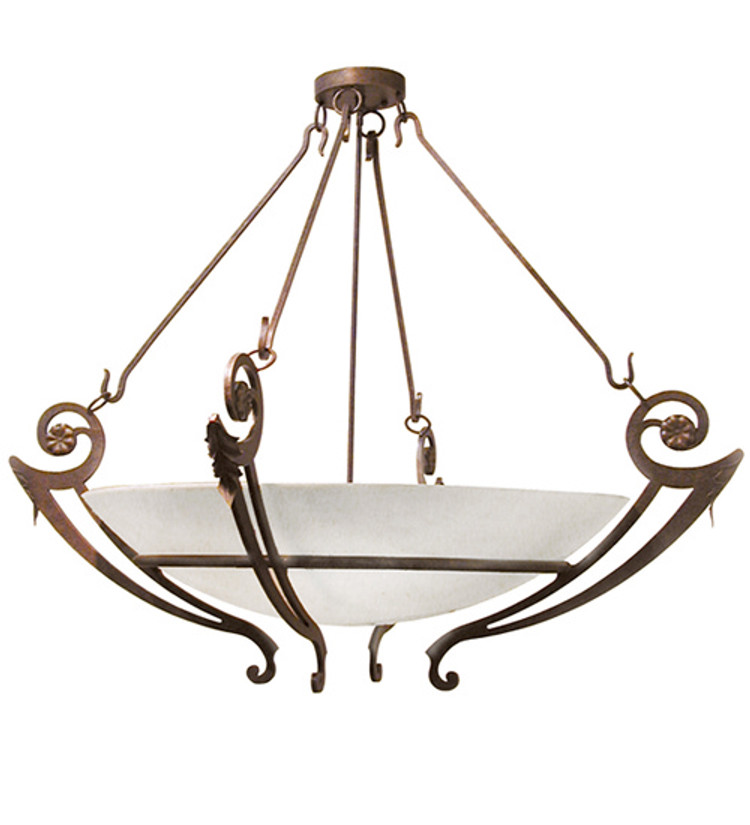 Meyda Tiffany - 116828 - Six Light Semi-Flushmount - Ceres - Gilded Tobacco