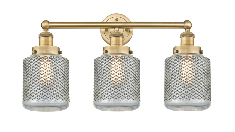 Innovations - 616-3W-BB-G262 - Three Light Bath Vanity - Edison - Brushed Brass