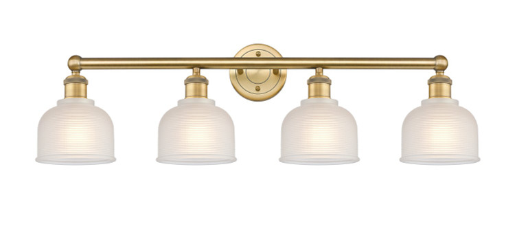 Innovations - 616-4W-BB-G411 - Four Light Bath Vanity - Edison - Brushed Brass