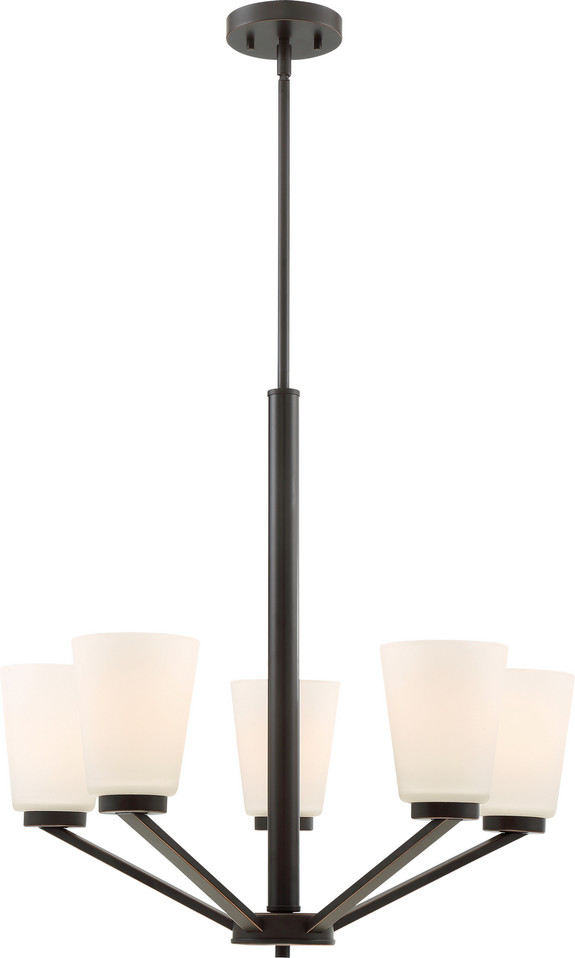 Nuvo Lighting - 60-6346 - Five Light Chandelier - Nome - Mahogany Bronze