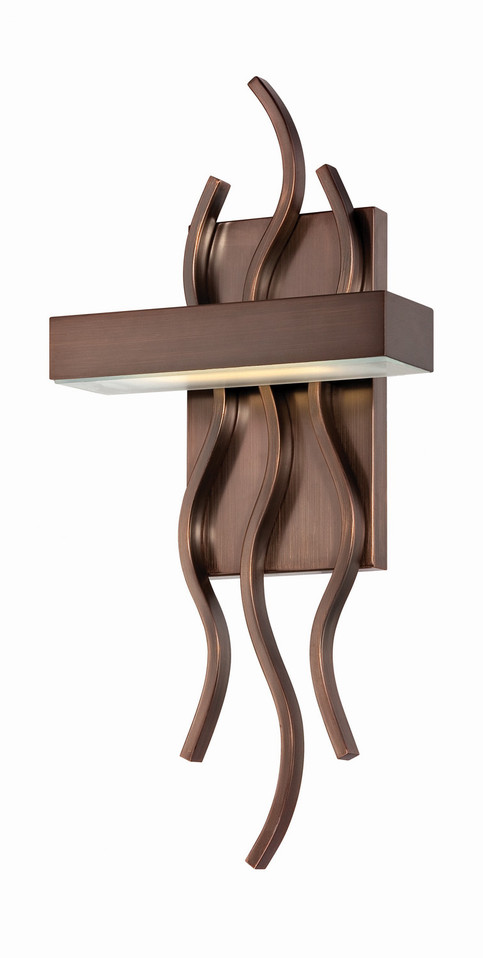 Nuvo Lighting - 62-124 - LED Wall Sconce - Wave - Hazel Bronze