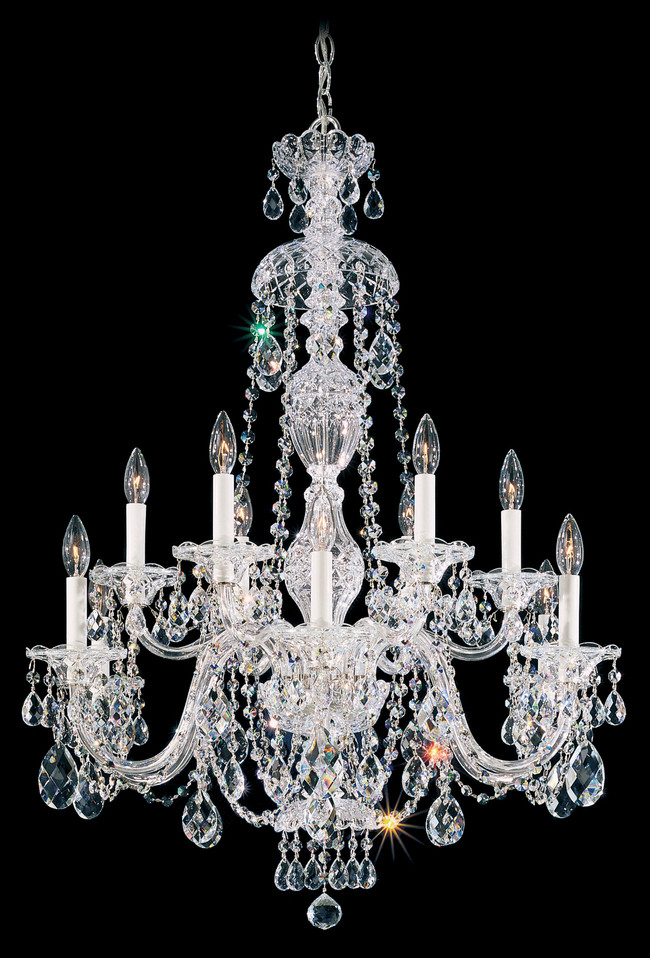 Schonbek - 2997-40R - 12 Light Chandelier - Sterling - Polished Silver