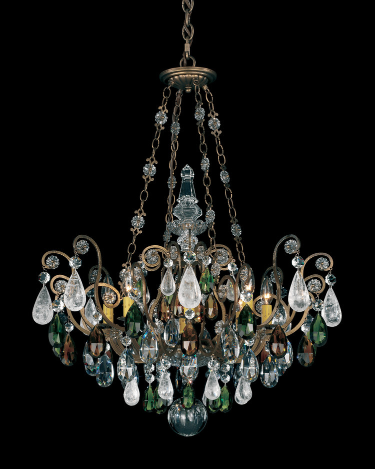 Schonbek - 3587-51CL - Eight Light Pendant - Renaissance Rock Crystal - Black
