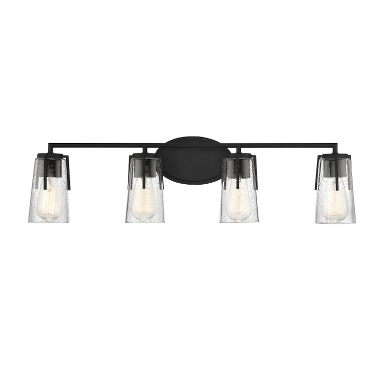 Savoy House - 8-7045-4-BK - Four Light Bath Bar - Sacremento - Black