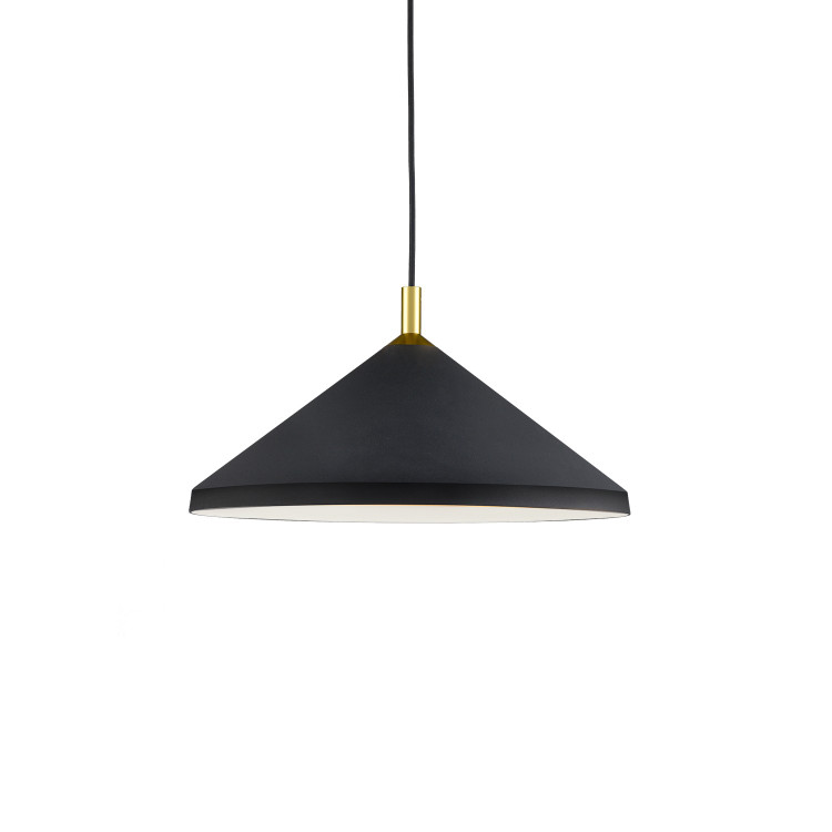 Kuzco Lighting - 493118-BK/GD - One Light Pendant - Dorothy - Black With Gold Detail Kuzco Lighting - 493118-BK/GD - One Light Pendant - Dorothy - Black With Gold Detail
