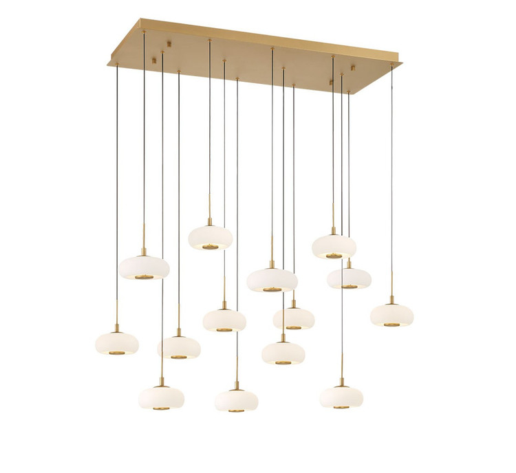 Lib & Co. - 10200-030 - LED Chandelier - Adelfia - Antique Brass